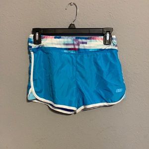 Blue Sketchers shorts